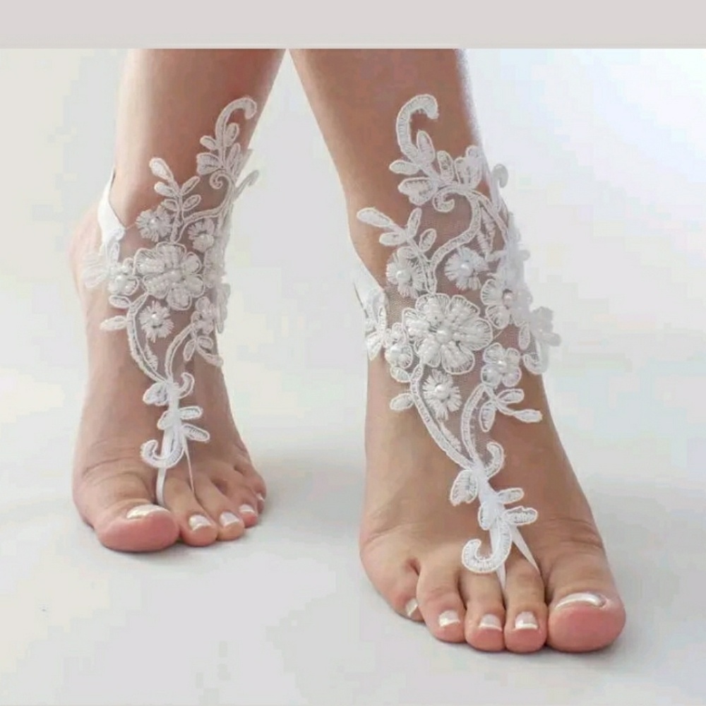 Sold Sandal barefoot sandal!anklet toe ring - Picture 8 of 8